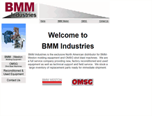 Tablet Screenshot of bmmindustries.com
